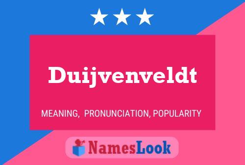 Duijvenveldt Name Poster