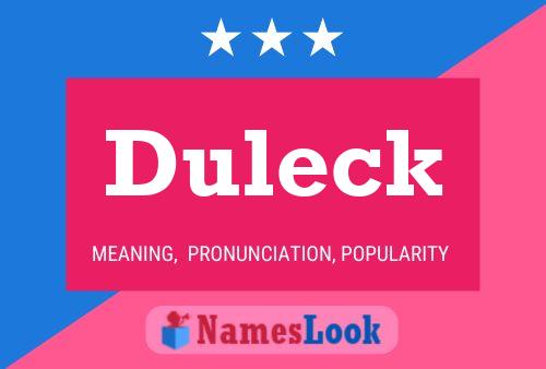 Duleck Name Poster