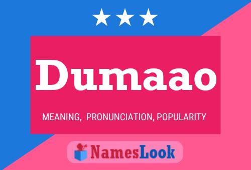 Dumaao Name Poster