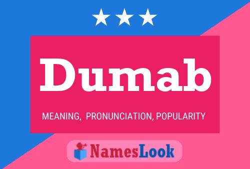 Dumab Name Poster