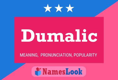 Dumalic Name Poster