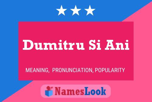 Dumitru Si Ani Name Poster