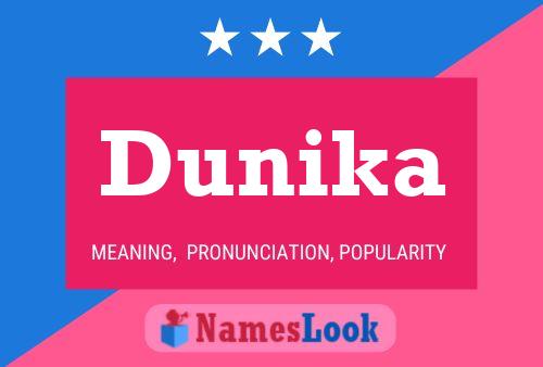 Dunika Name Poster