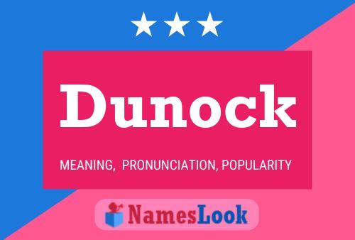 Dunock Name Poster