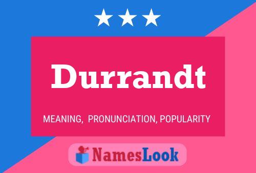 Durrandt Name Poster