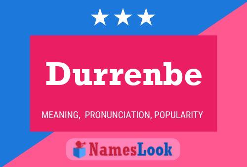 Durrenbe Name Poster