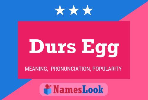 Durs Egg Name Poster