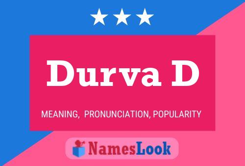 Durva D Name Poster