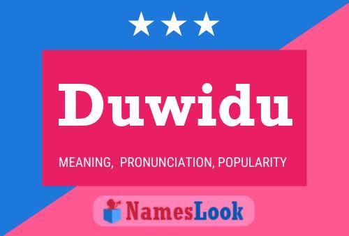 Duwidu Name Poster