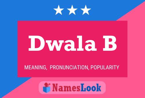 Dwala B Name Poster