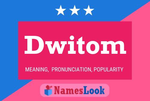 Dwitom Name Poster