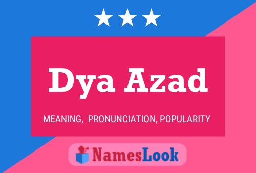 Dya Azad Name Poster