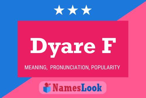 Dyare F Name Poster