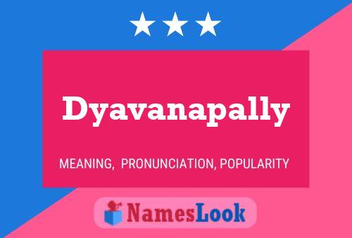 Dyavanapally Name Poster