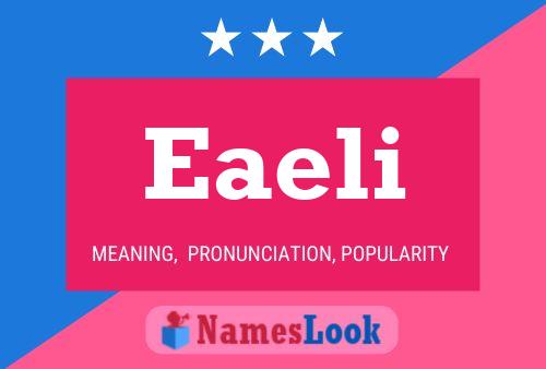 Eaeli Name Poster