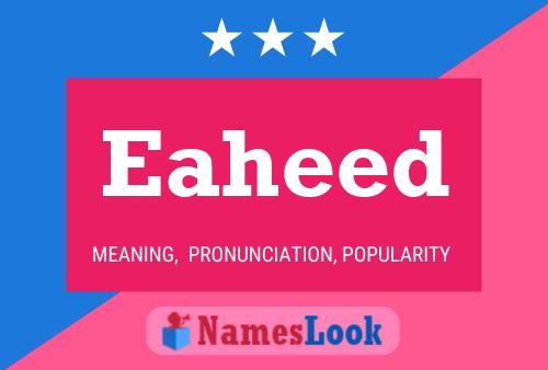 Eaheed Name Poster