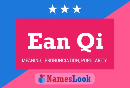 Ean Qi Name Poster