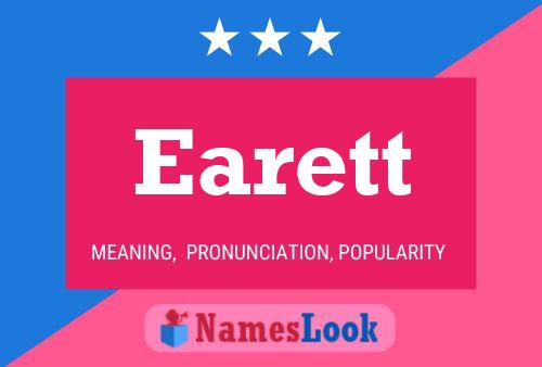 Earett Name Poster