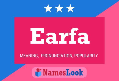 Earfa Name Poster