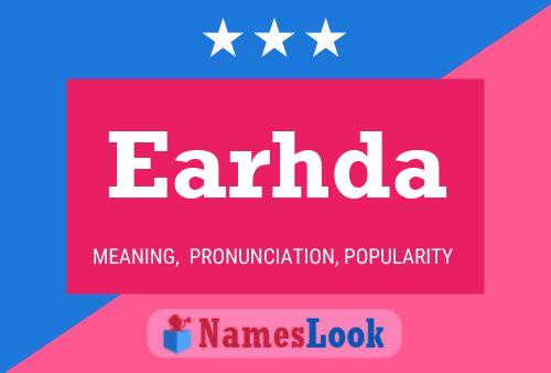 Earhda Name Poster