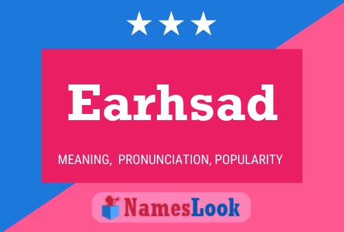 Earhsad Name Poster