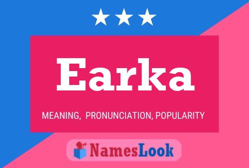 Earka Name Poster