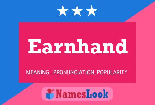 Earnhand Name Poster