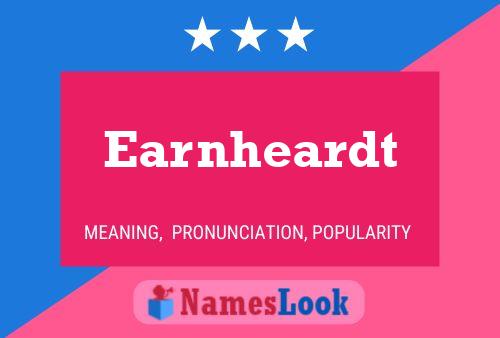 Earnheardt Name Poster