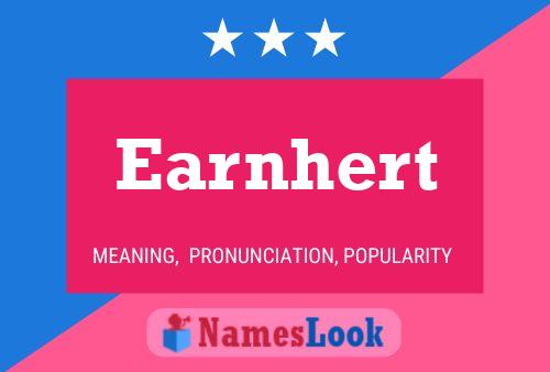 Earnhert Name Poster