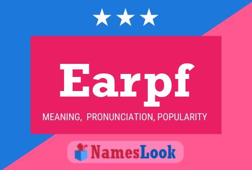 Earpf Name Poster