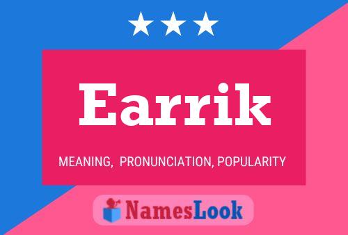 Earrik Name Poster