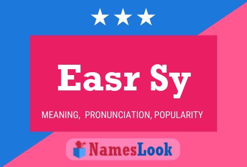 Easr Sy Name Poster