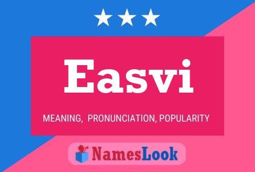 Easvi Name Poster