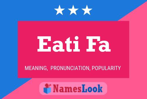 Eati Fa Name Poster