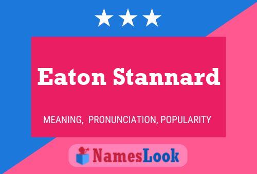 Eaton Stannard Name Poster