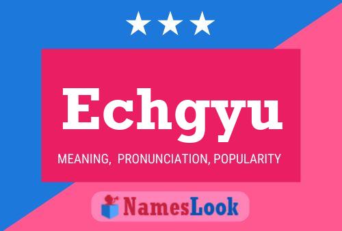 Echgyu Name Poster