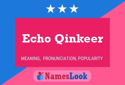 Echo Qinkeer Name Poster