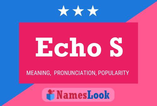 Echo S Name Poster