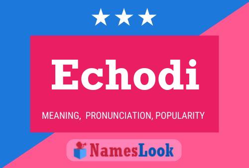 Echodi Name Poster