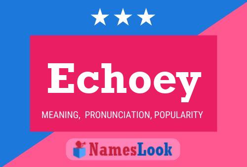 Echoey Name Poster