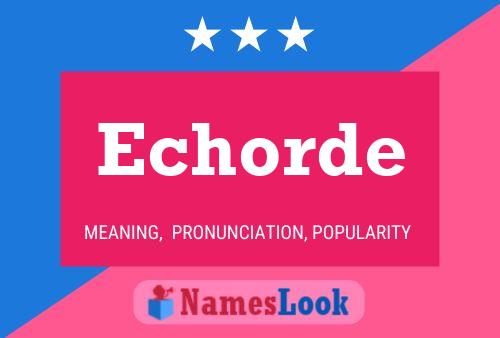 Echorde Name Poster