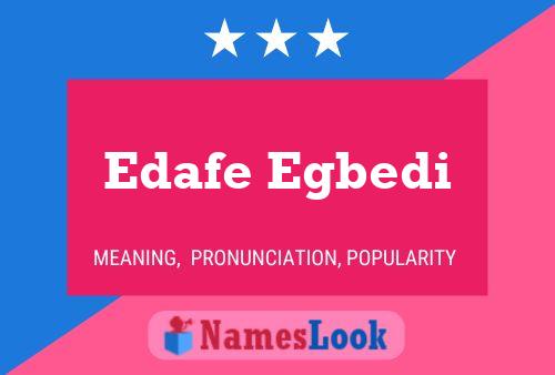 Edafe Egbedi Name Poster