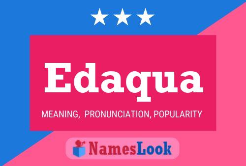 Edaqua Name Poster