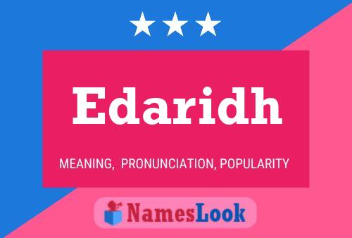 Edaridh Name Poster