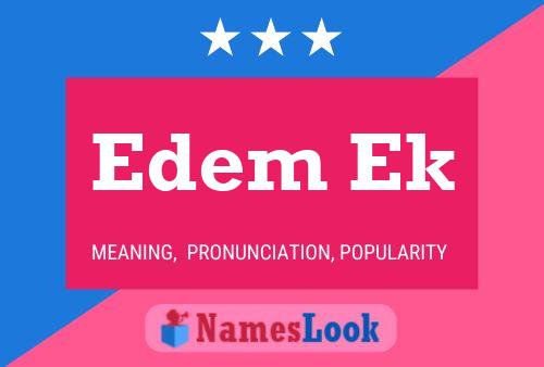 Edem Ek Name Poster