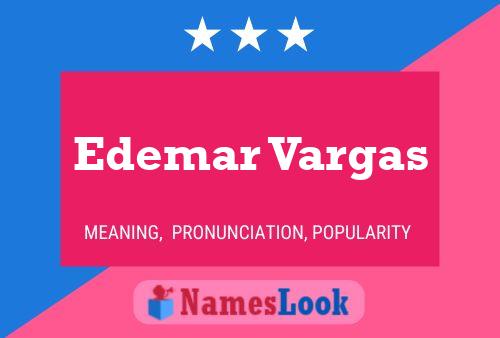 Edemar Vargas Name Poster