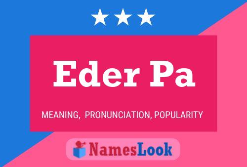 Eder Pa Name Poster