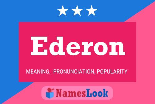 Ederon Name Poster