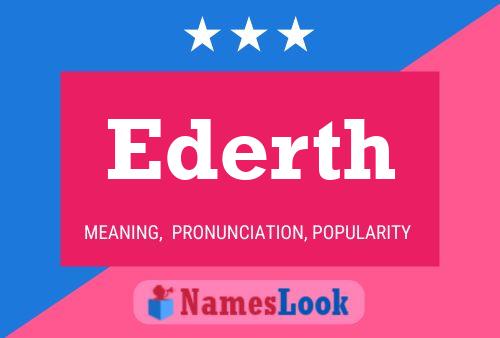 Ederth Name Poster