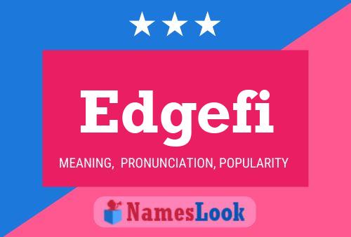 Edgefi Name Poster